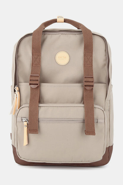 waterproof canvas backpack in khaki