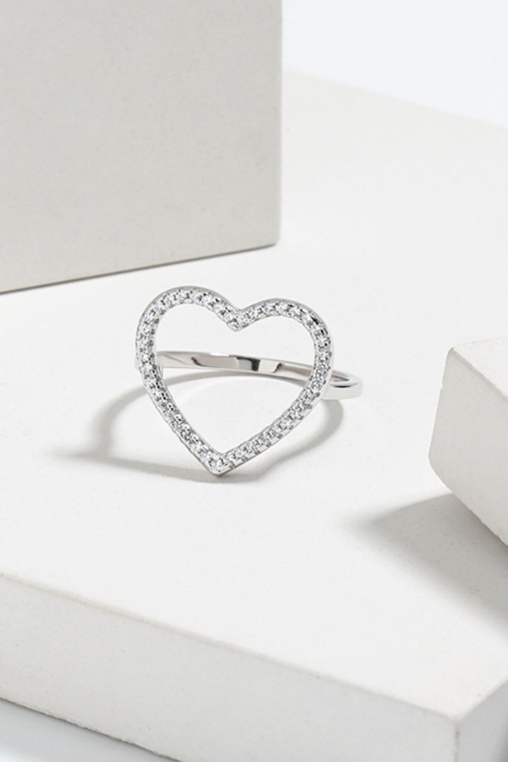 Full Heart Pave Ring