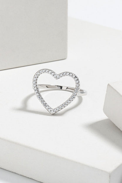 Full Heart Pave Ring