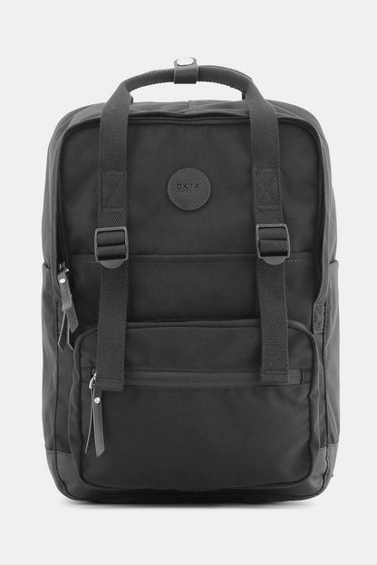 waterproof canvas backpack in black