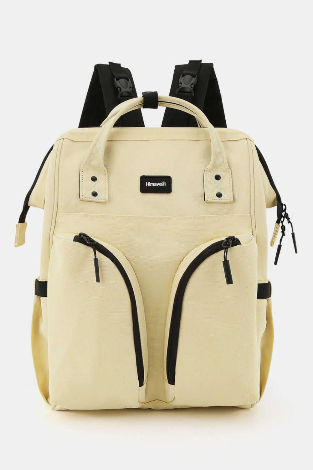 waterproof multi compartment backpack in yellow