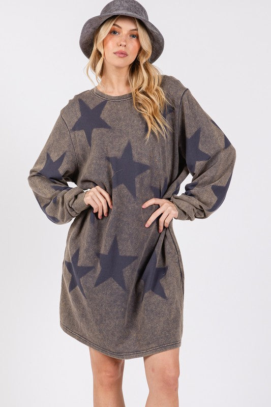 Belle Long Sleeve Sweatshirt Dress