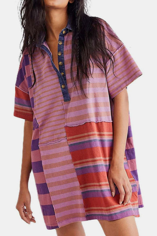 Billie Striped T-Shirt Dress