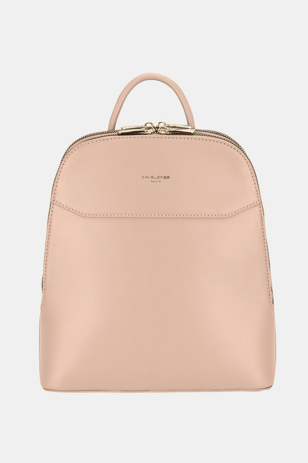 large travel backpack in blush pink