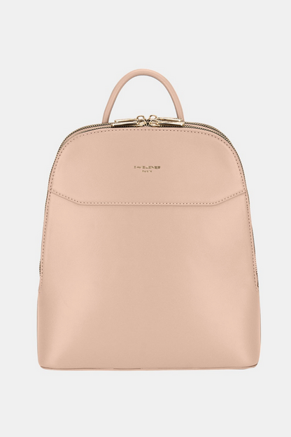 large travel backpack in blush pink