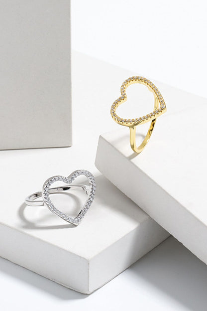 Full Heart Pave Ring