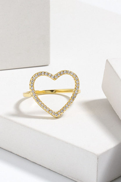 Full Heart Pave Ring