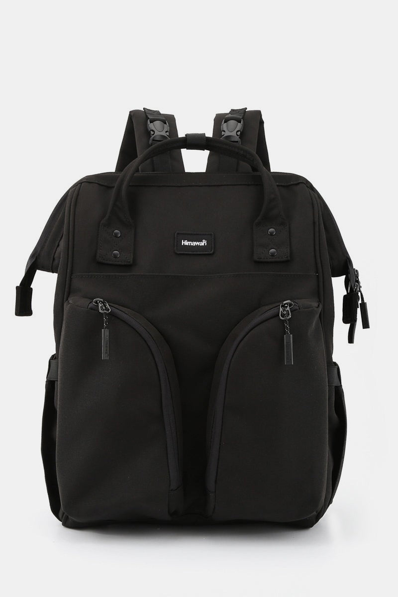 waterproof multi compartment backpack in black